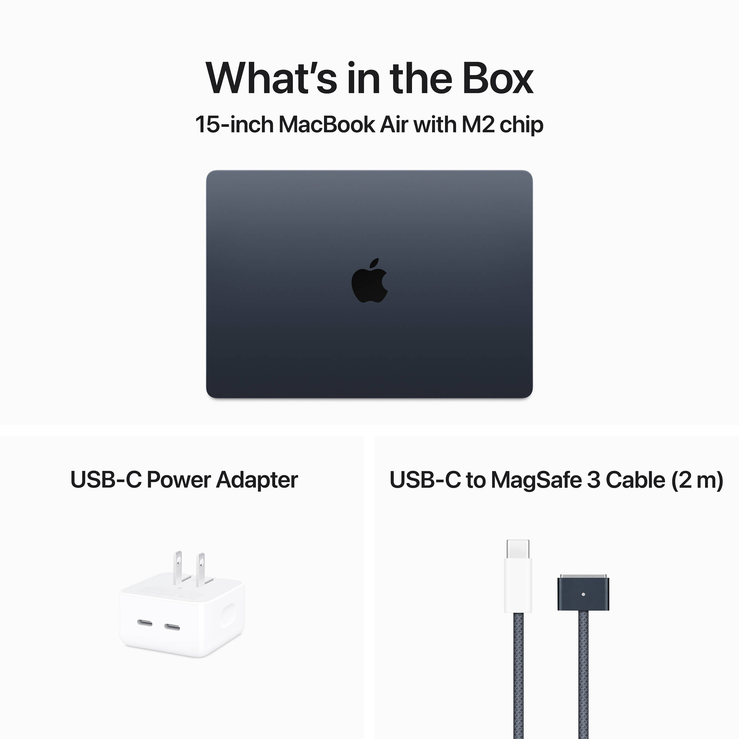 Open Box - Apple MacBook Air w/ Touch ID (2023) 15.3" Laptop - Midnight (Apple M2 / 8 GB RAM / 512 GB SSD / MacOS)