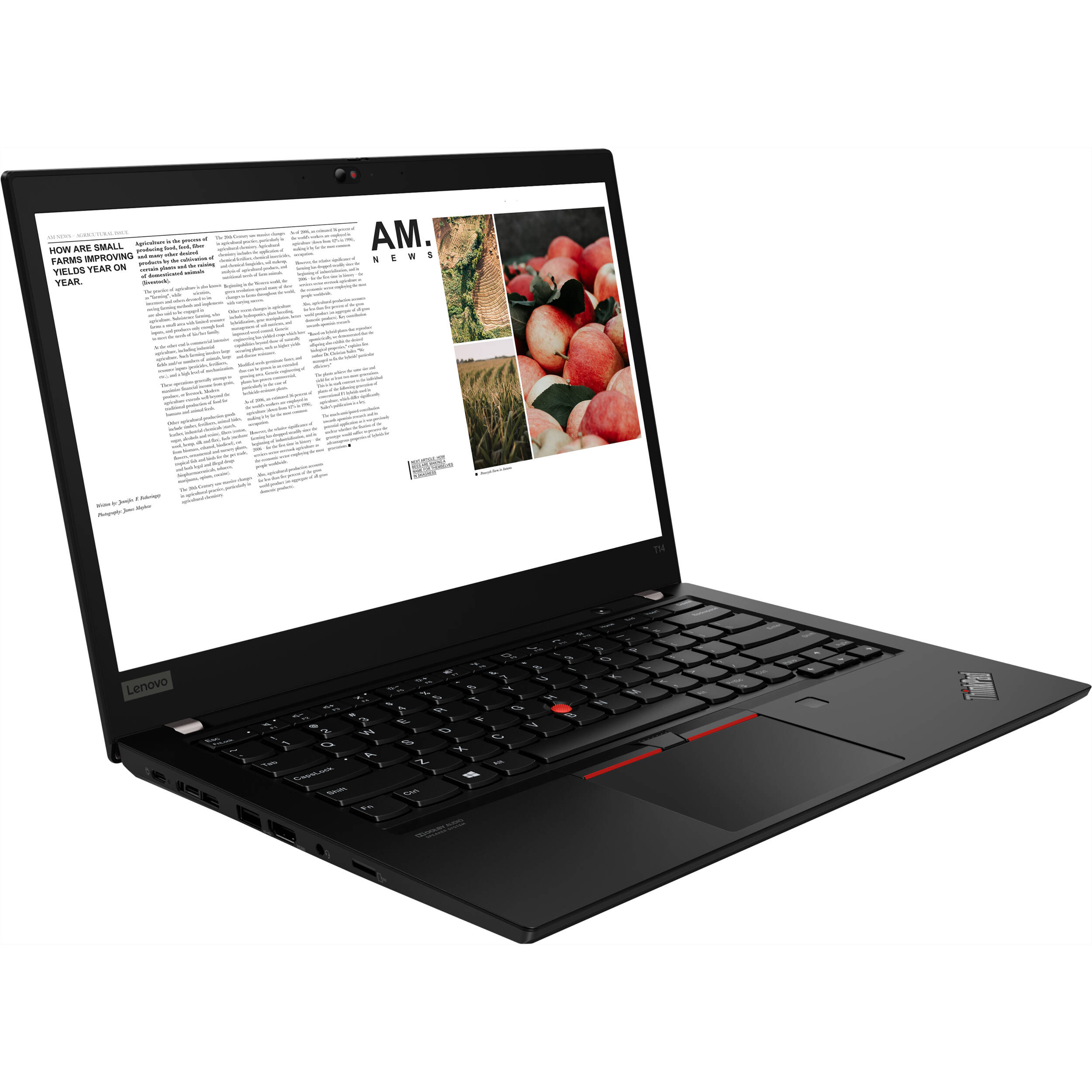 Refurbished (Good) - Lenovo ThinkPad T14 Gen 1 14" Touchscreen Laptop - Black (Intel i7-10610U / 16 GB RAM / 512 GB SSD / Windows 11 Pro)